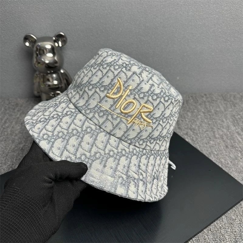 Dior Oblique Bucket Hat Black and White - 13