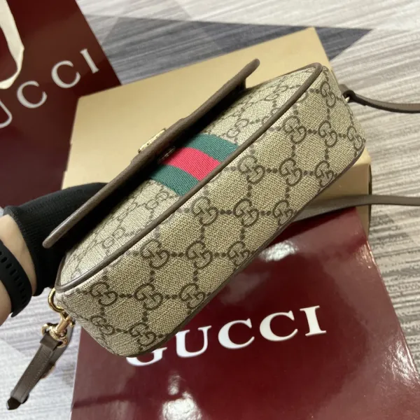 Gucci Marmont Matelassé Quilted Chain Bag Black Shoulder Bag - 9