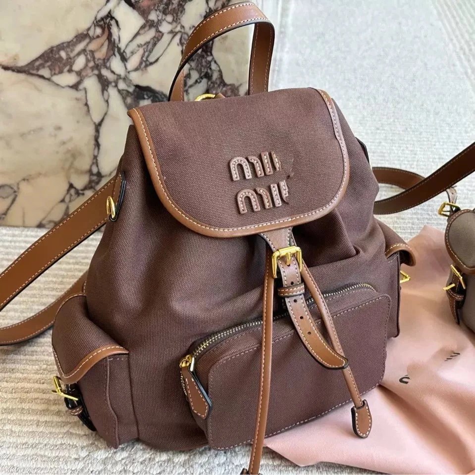 Miu Miu Canvas Backpack photo 7