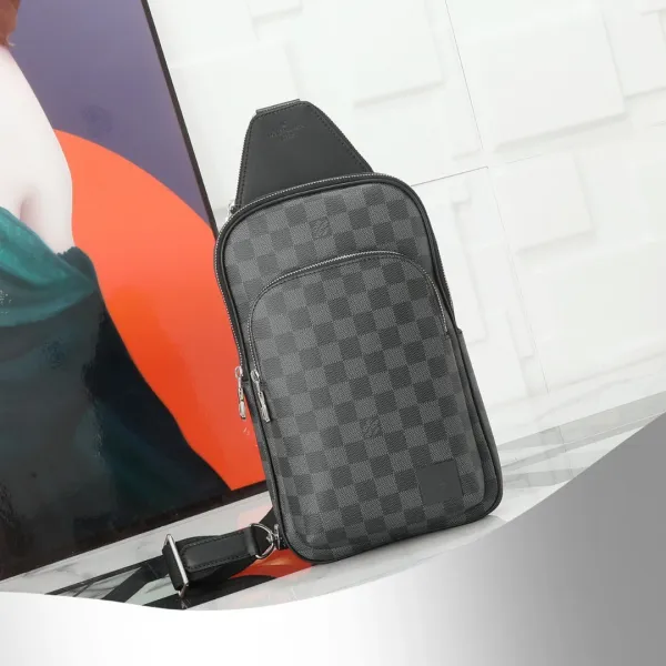 Louis Vuitton Damier Graphite Sling Bag Black Crossbody Bags - 1