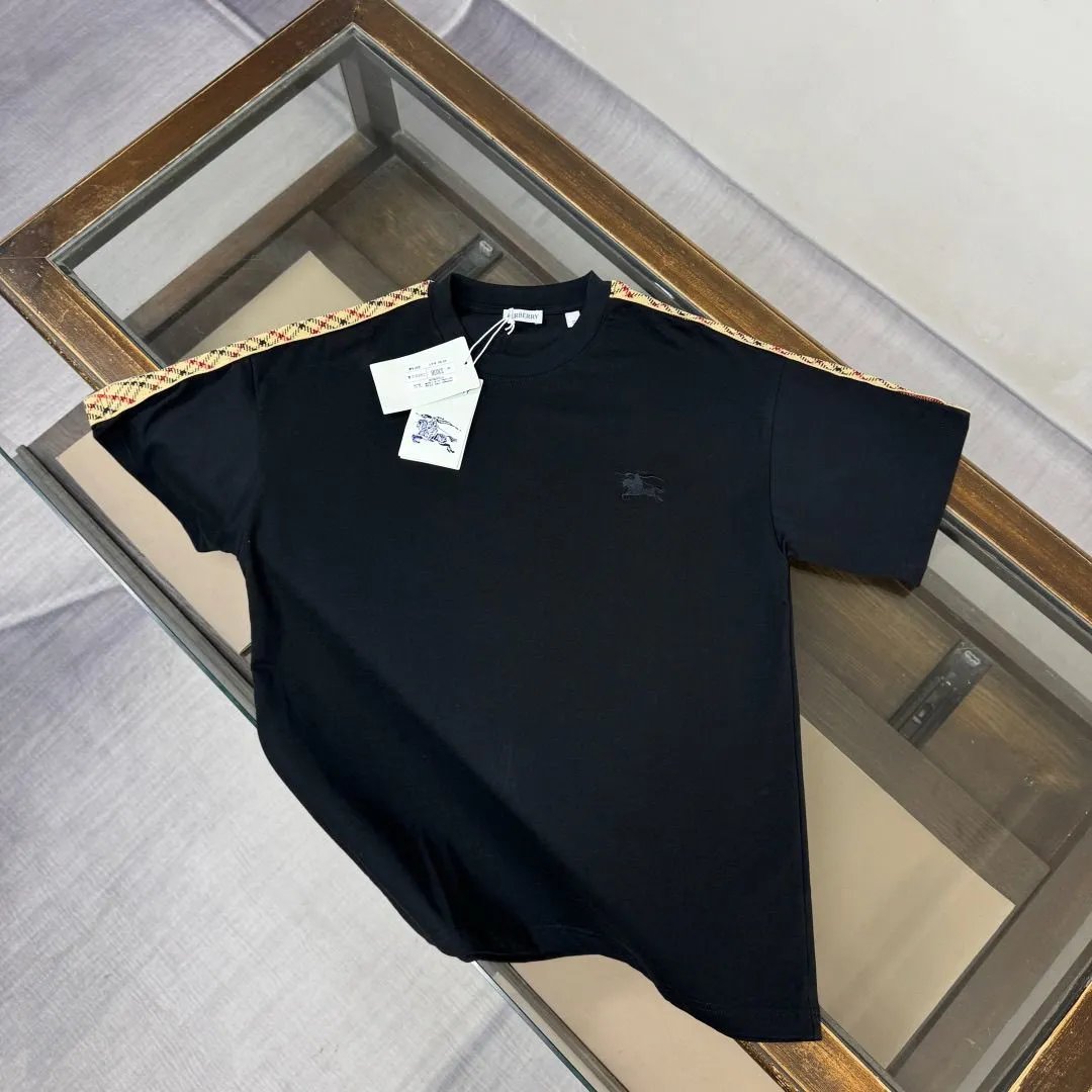Checkered Embroidered T-Shirt