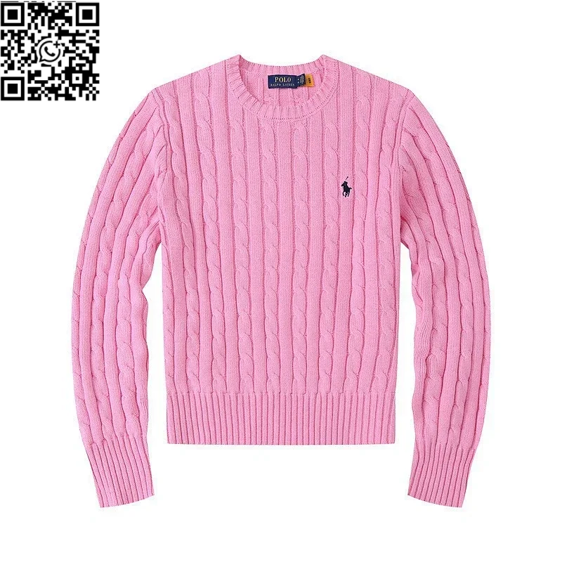 Women's Crew Neck Pink Sweater *Top quality
