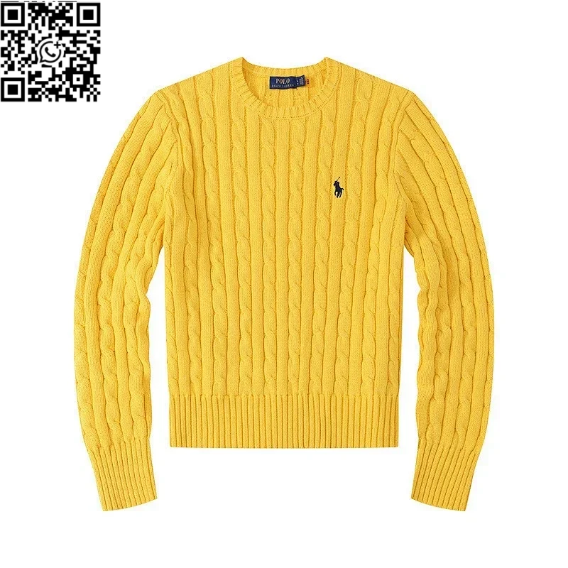 Women's Crew Neck Yellow Sweater *Top quality