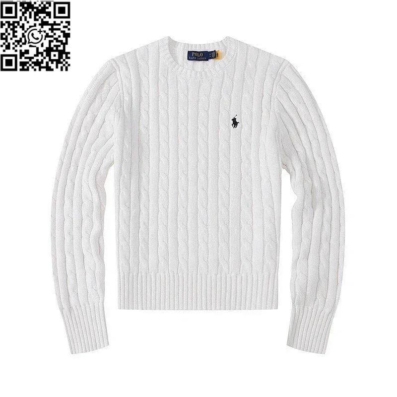 Women's Crew Neck White Sweater *Top quality