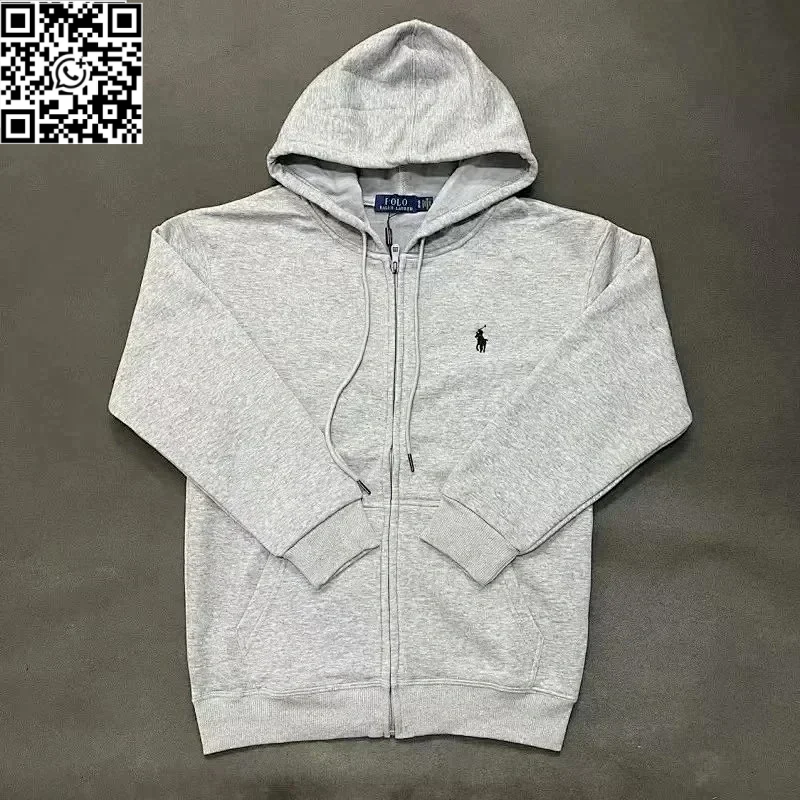 Zip-Up Grey Black Label *Top quality