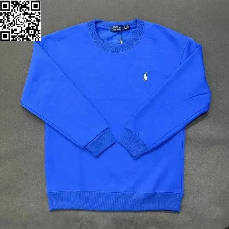 Crew Neck Blue White Label *Top quality