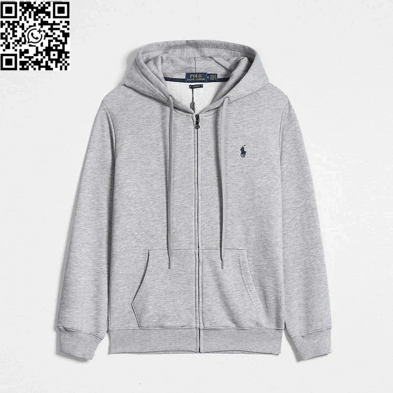 Best-Selling Zip-Up Grey Black Label (No Returns/Exchanges for Non-Quality Issues)