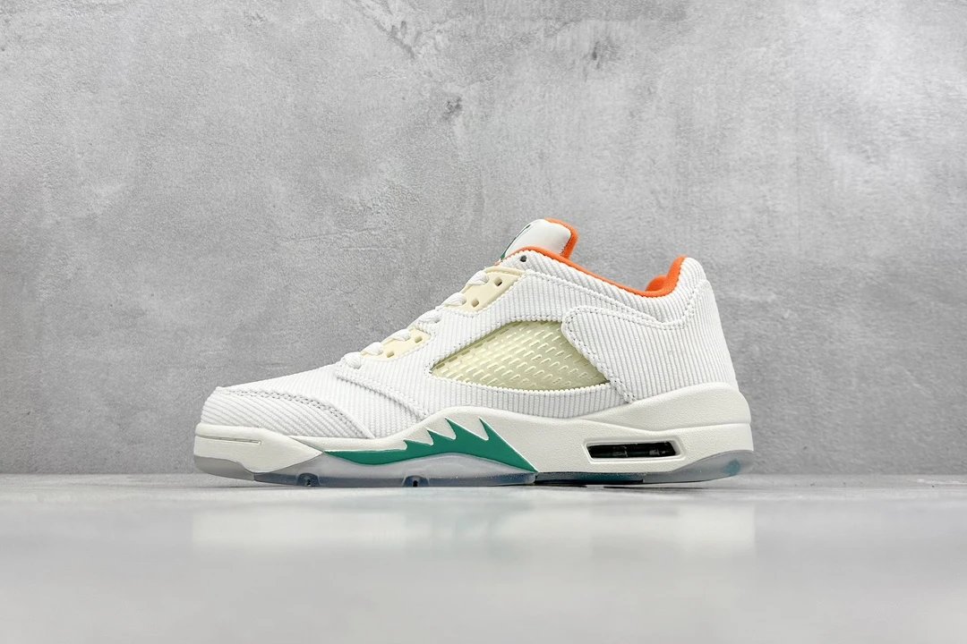 Corduroy white orange green CW4204-100 36-47.5