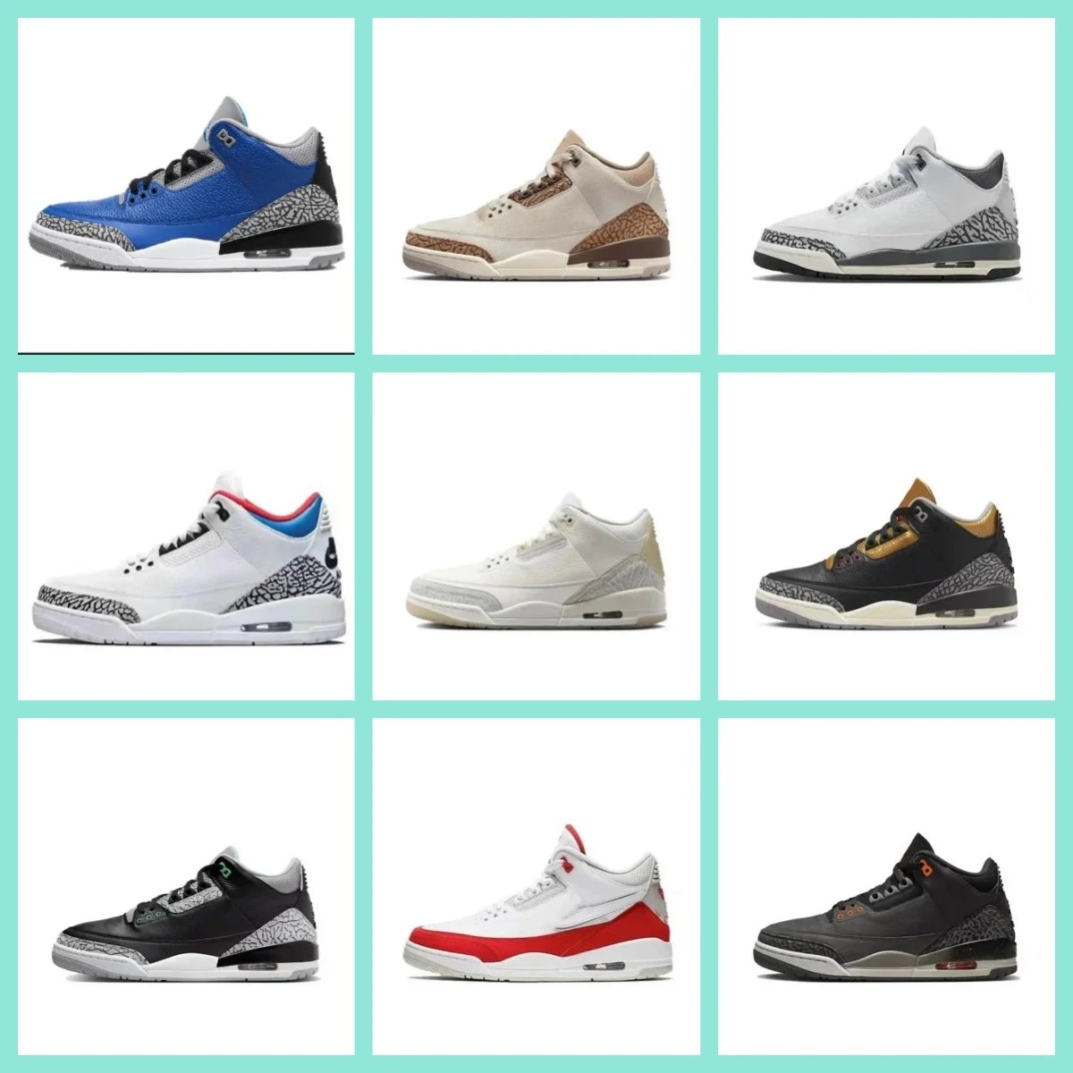 Air Joran 3 AJ3 Retro/3 UNC Bl