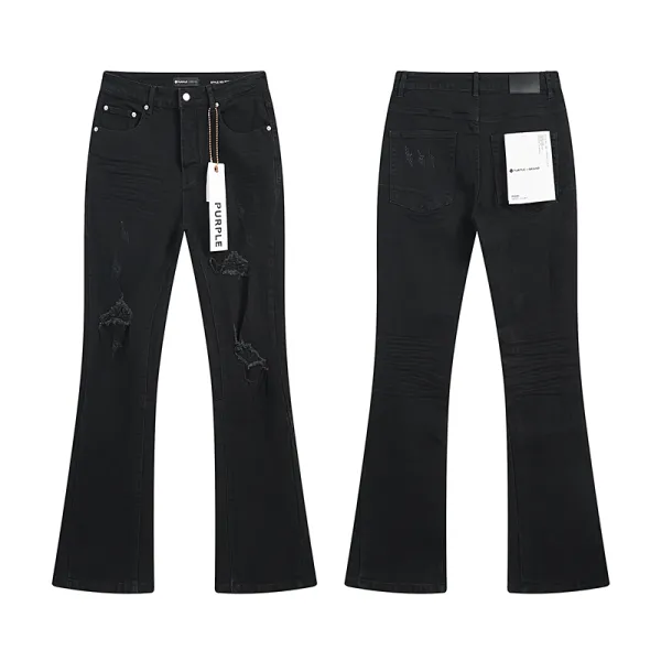 Purple Brand PU6010 Embroidered Patchwork Denim Jeans - 9
