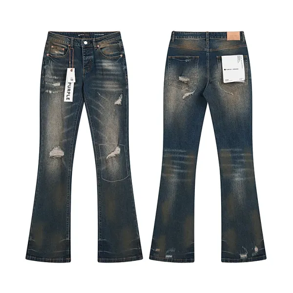Purple Brand PU6010 Embroidered Patchwork Denim Jeans - 8