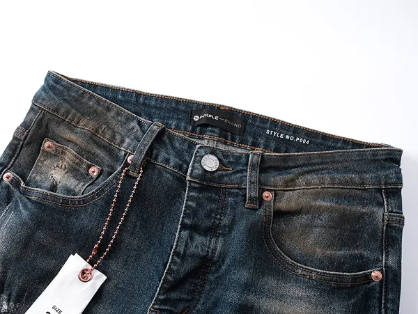 Purple Brand PU6010 Embroidered Patchwork Denim Jeans - 6