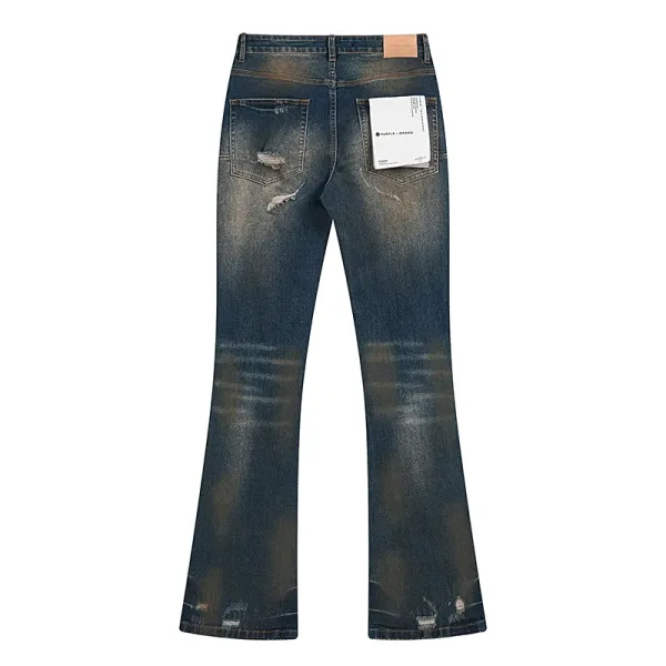 Purple Brand PU6010 Embroidered Patchwork Denim Jeans - 7