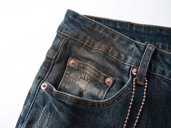 Purple Brand PU6010 Embroidered Patchwork Denim Jeans - 5