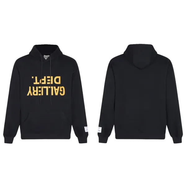 Gallery Dept. Reverse Logo Hoodie Black - 1
