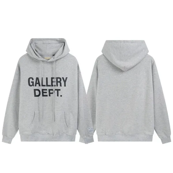 Gallery Dept. Logo Hoodie Gray - 1