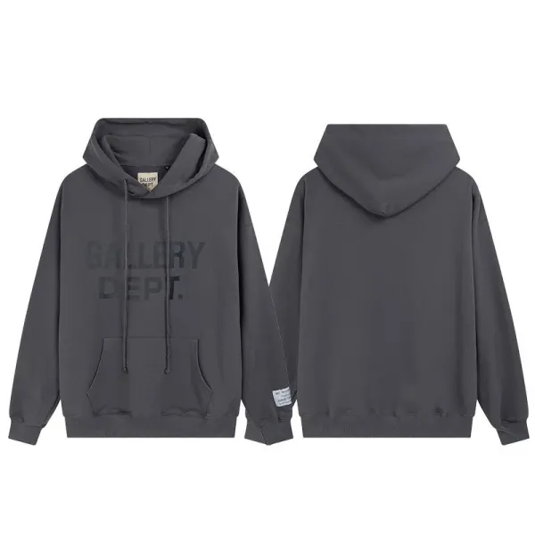 Gallery Dept. Oversized Hoodie Charcoal Gray Hoodie - 1