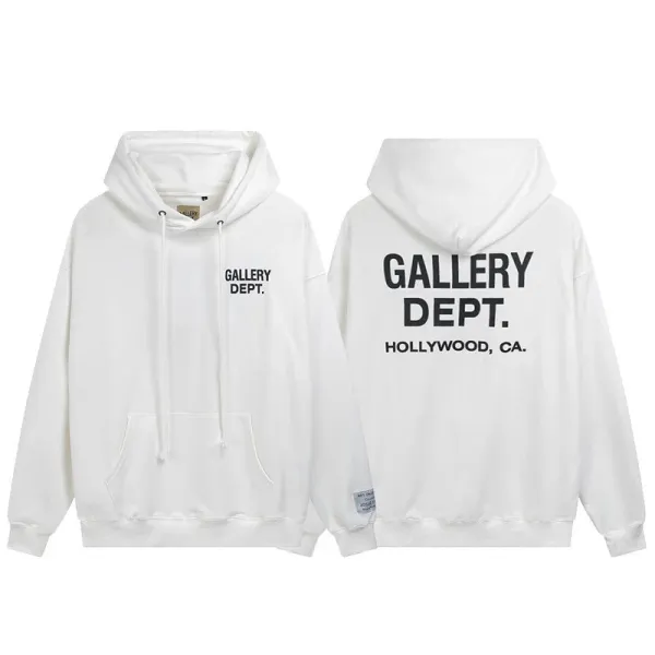 Gallery Dept. Hollywood White Hoodie - 1