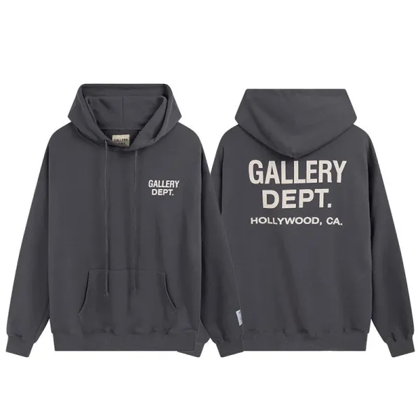 Gallery Dept. Logo Hoodie Gray - 1