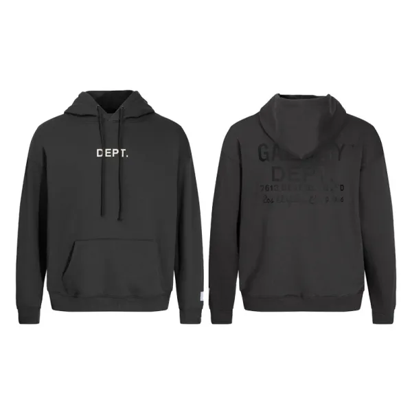 Gallery Dept. Logo Hoodie Black - 1