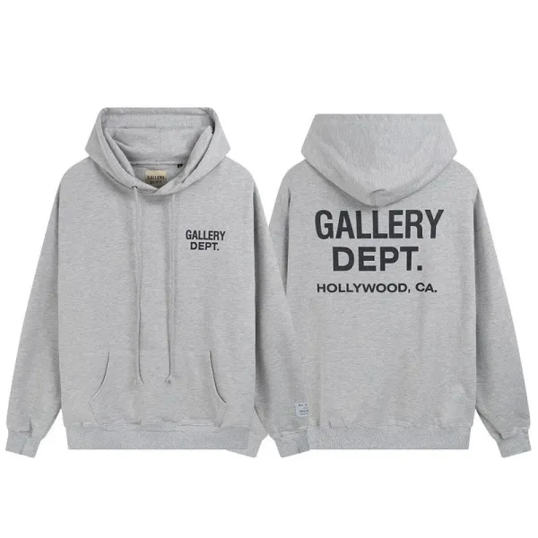 Gallery Dept. Logo Hoodie Gray - 1