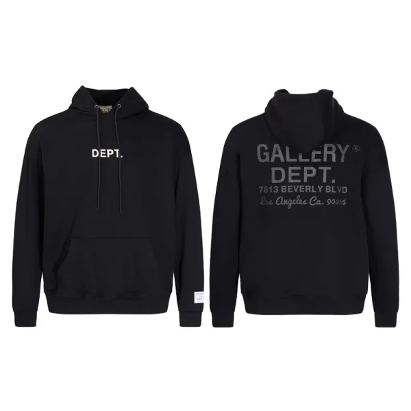 Gallery Dept. Beverly Blvd Hoodie Black - 1
