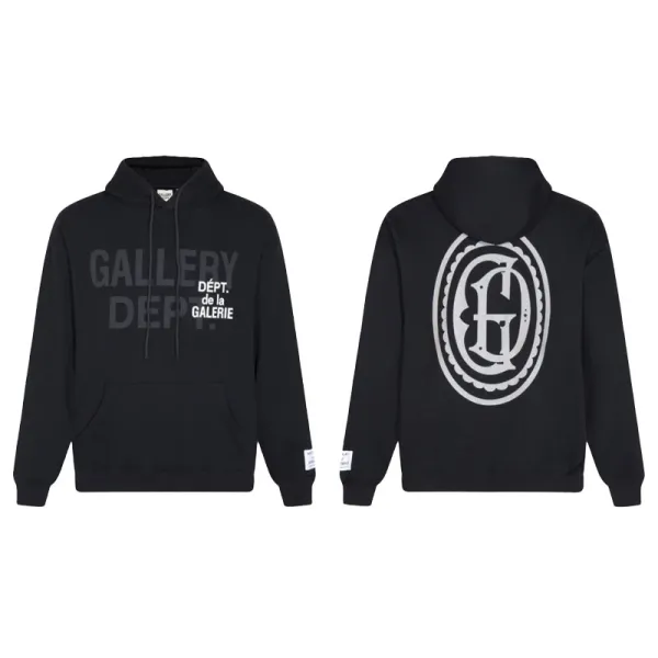 Gallery Dept. Logo Hoodie Black - 1