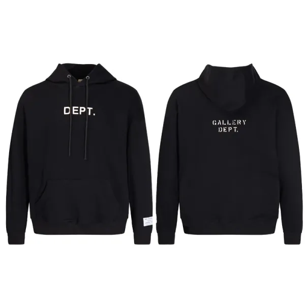 Gallery Dept. Logo Hoodie Black - 1