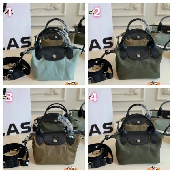 Longchamp Le Pliage Mini Handbag in Mint Green, Olive Green, Khaki, and Army Green - 1