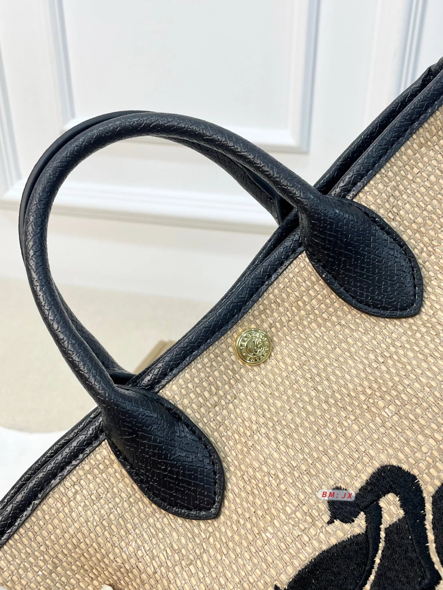 Longchamp Le Pliage Cuir Mini Backpack Black / Gray / Beige - 3