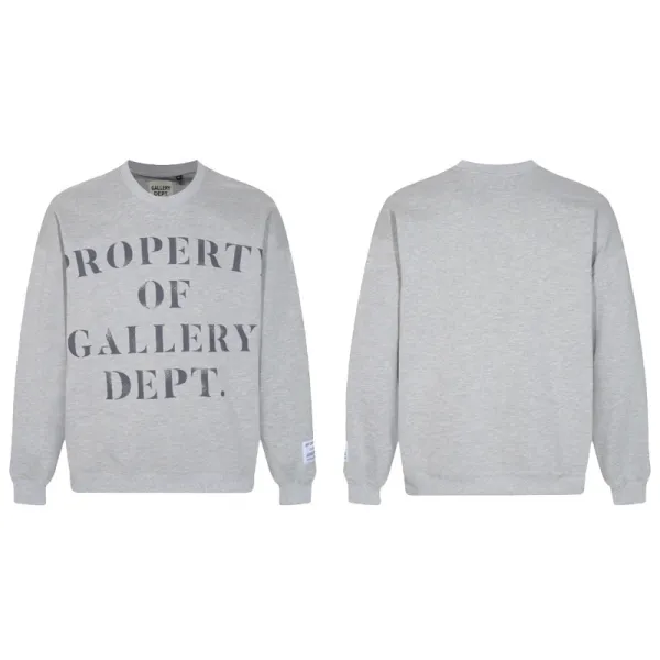 Gallery Dept. Property of Gallery Dept. Gray Hoodie - 1