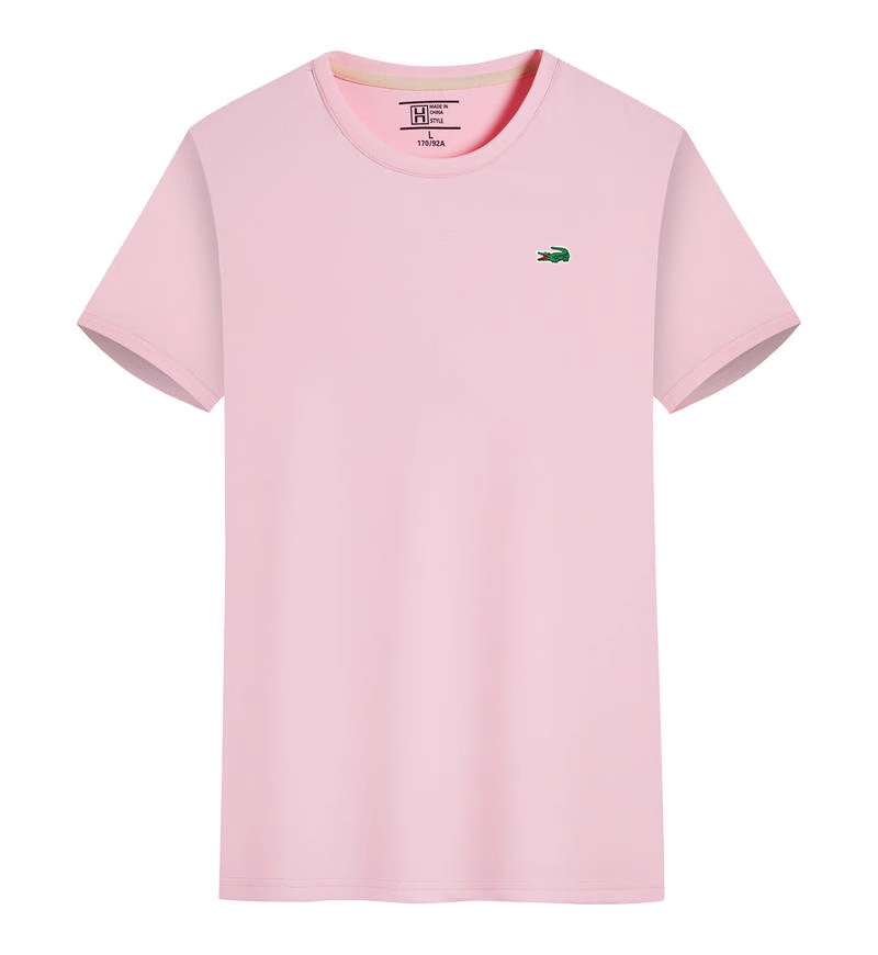 Lacoste T-shirt Crocodile Logo Pink