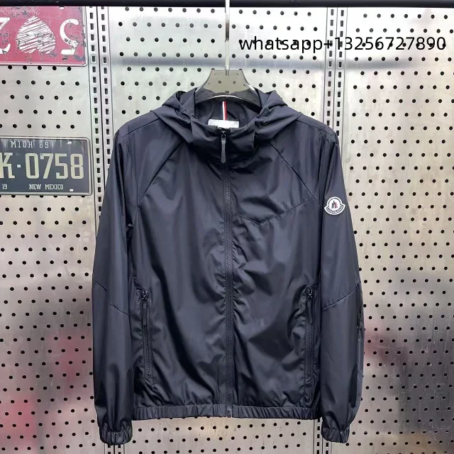 Unbranded Jackets Hooded zip-up jacket with monogram print and contrast sleeve tape product detail image 6