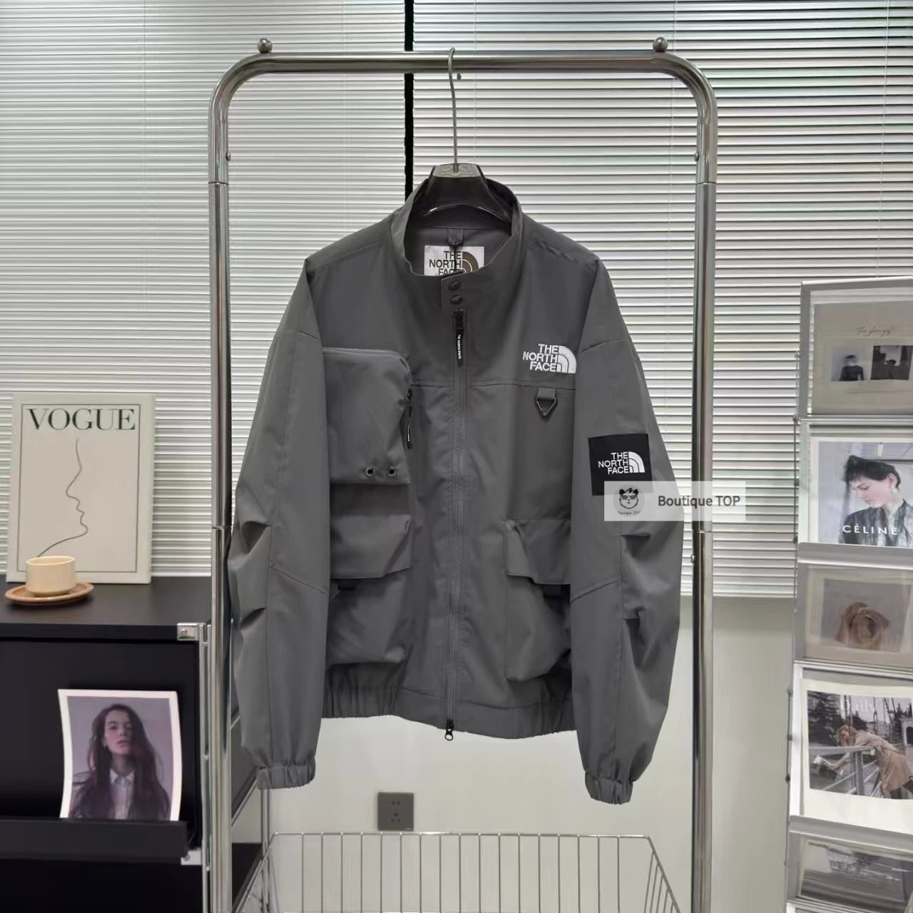 The North Face Jackets Hooded color-block zip-front jacket image 7