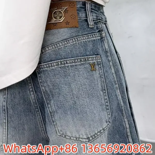 Louis Vuitton Embroidered White Denim Jeans - 11