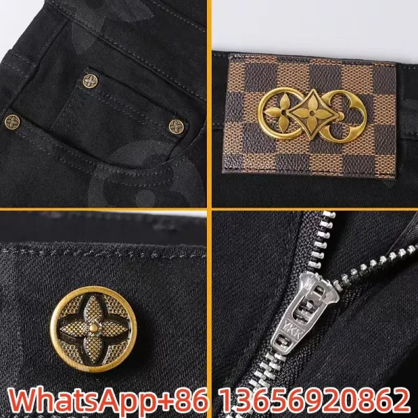 Louis Vuitton Embroidered White Denim Jeans - 5