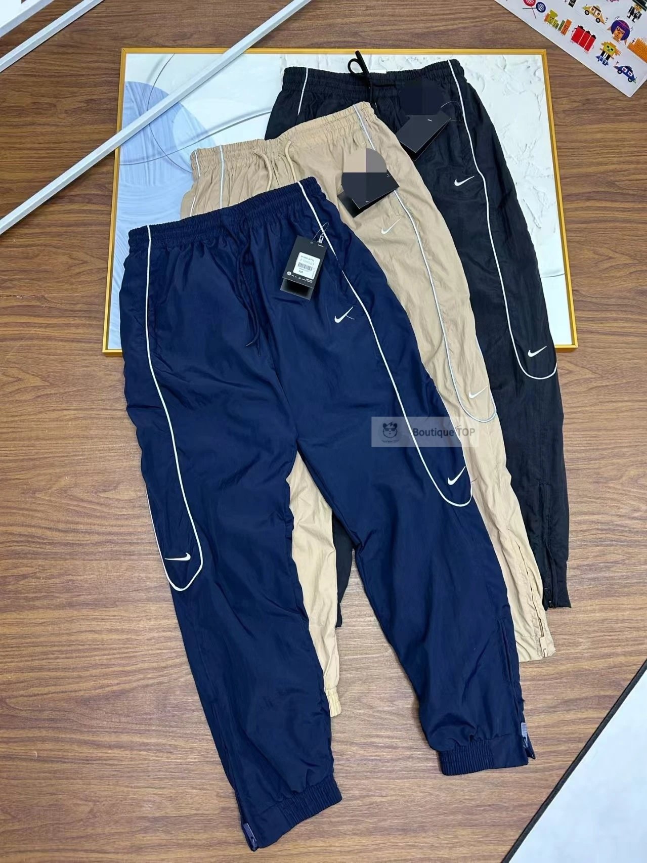 Nike Jackets Color-Block Zip-Up Jacket — 4-Blue Pants