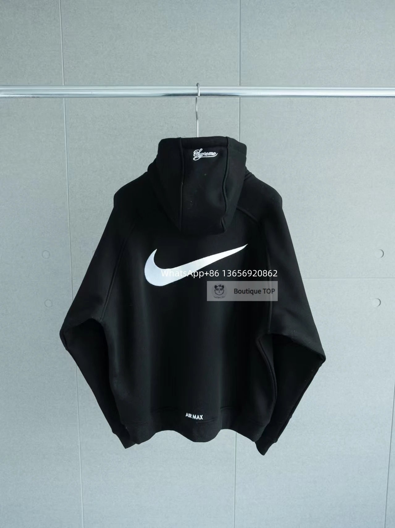 Nike Jackets Color-Block Zip-Up Jacket — 6-Black Hoodie