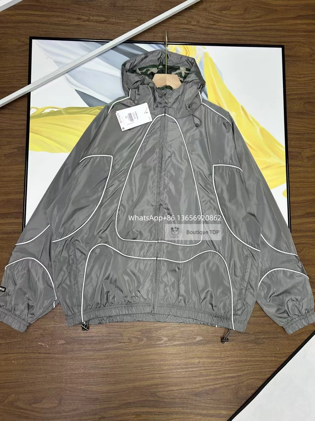 Nike Jackets Color-Block Zip-Up Jacket — 3-Grey Coat