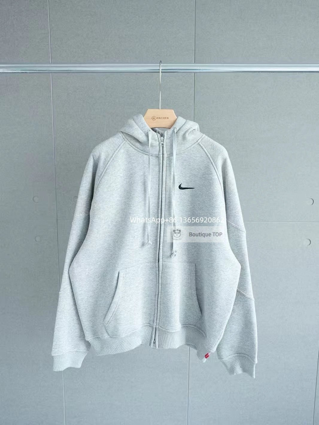 Nike Jackets Color-Block Zip-Up Jacket — 6-White Hoodie