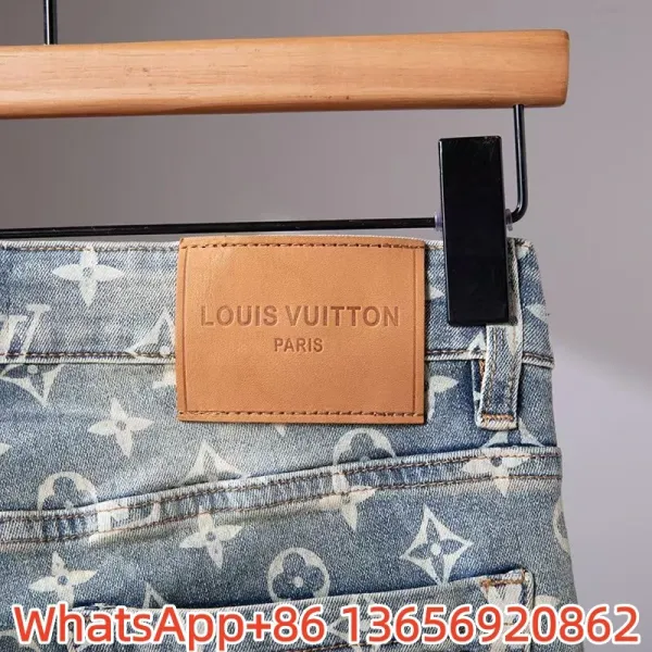 Louis Vuitton Embroidered White Denim Jeans - 13