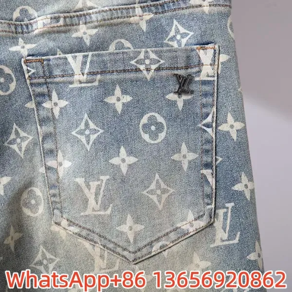 Louis Vuitton Embroidered White Denim Jeans - 12