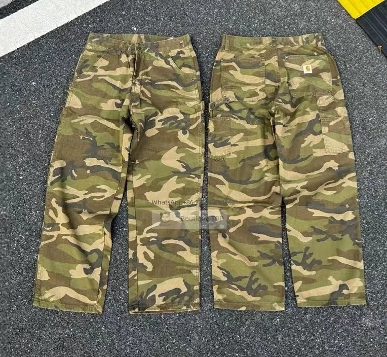 Custom Distressed Chain-Adorned Wide-Leg Jeans Blue - 4