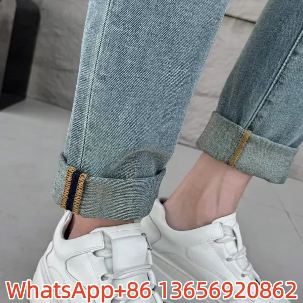 Louis Vuitton Embroidered White Denim Jeans - 6