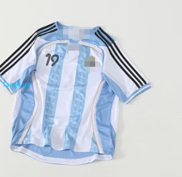 Adidas Argentina Messi 19 Blue White Striped Soccer Jersey