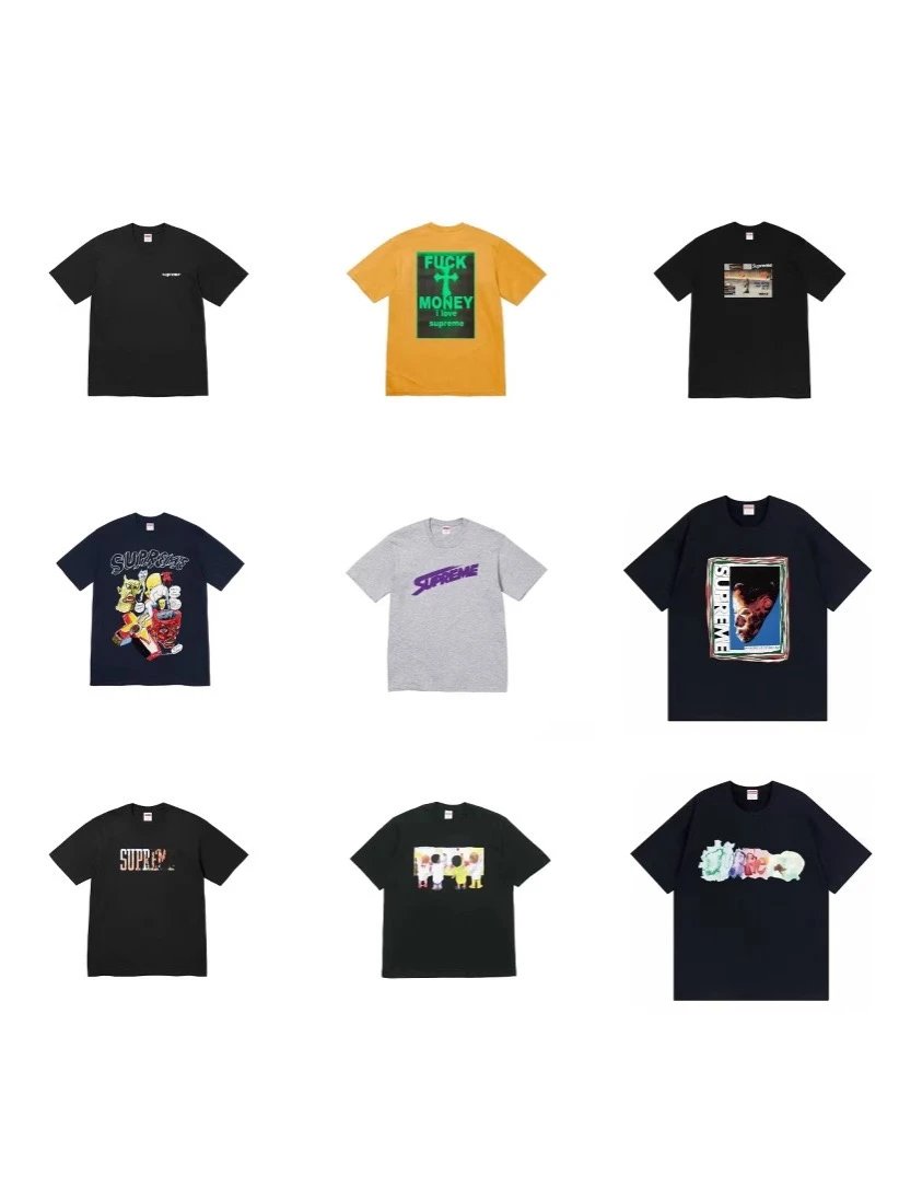Supreme Graphic Black Casual T