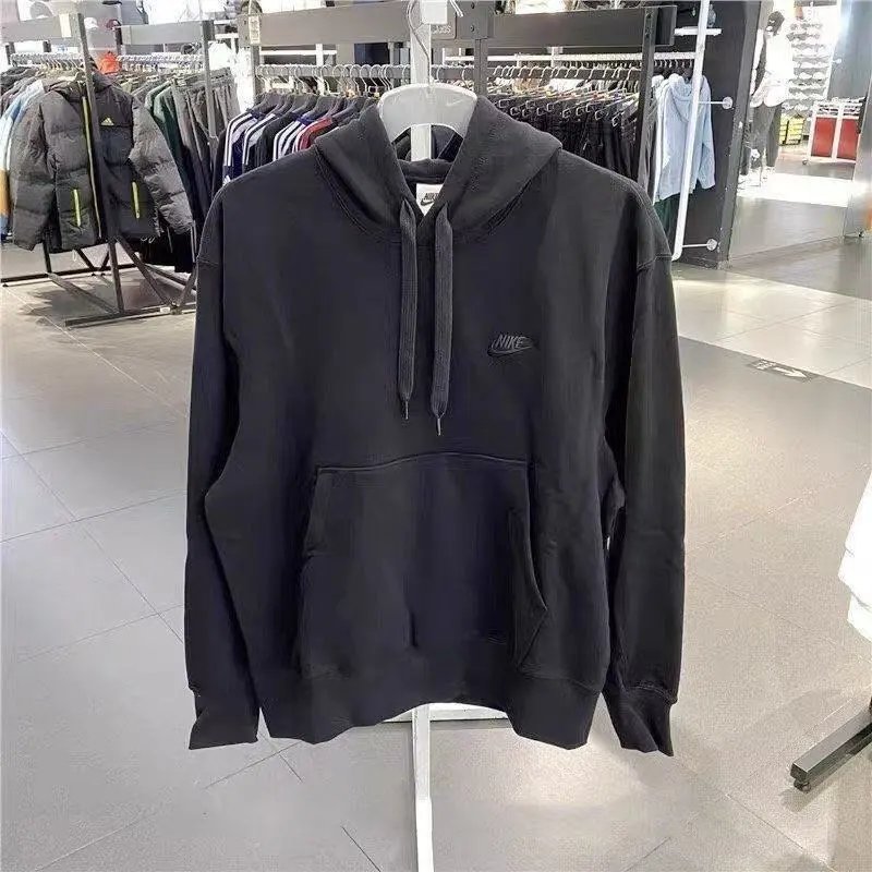 Embroidered Black Hoodie