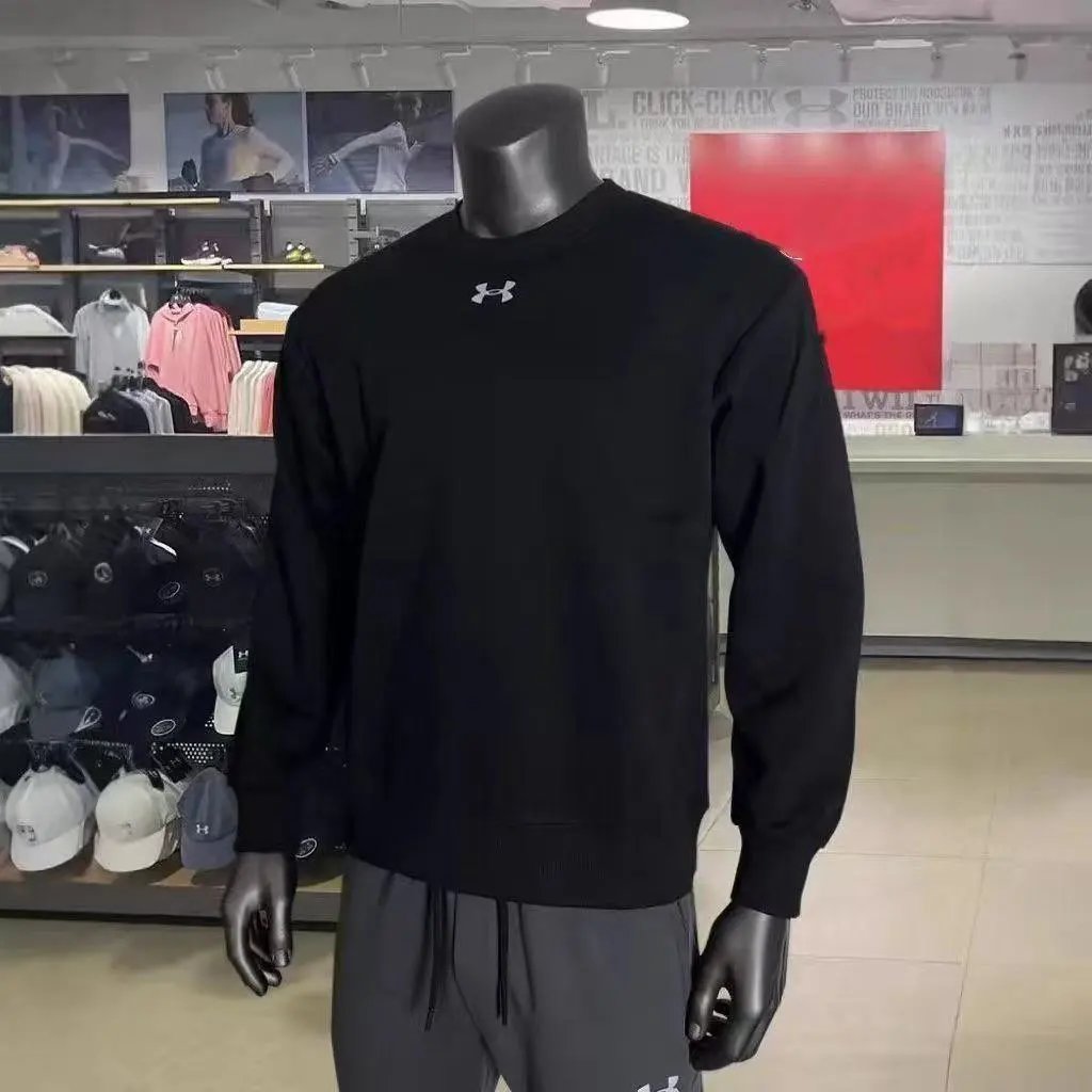 Under Armour Jackets Zip-Front Sports Jacket — UA black fleece-lined style
