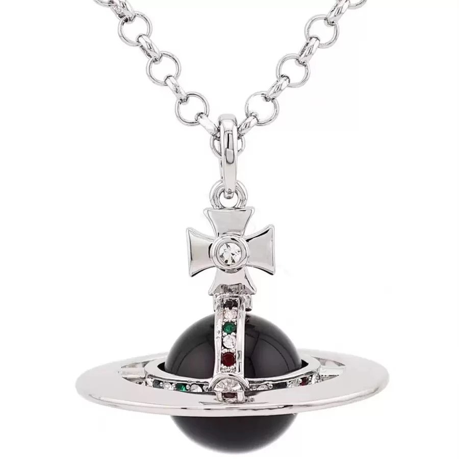 Silver black bead