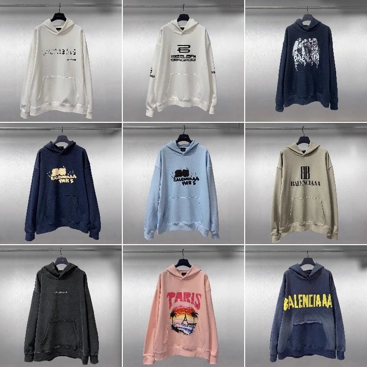 Balenciaga Paris Logo Hoodie